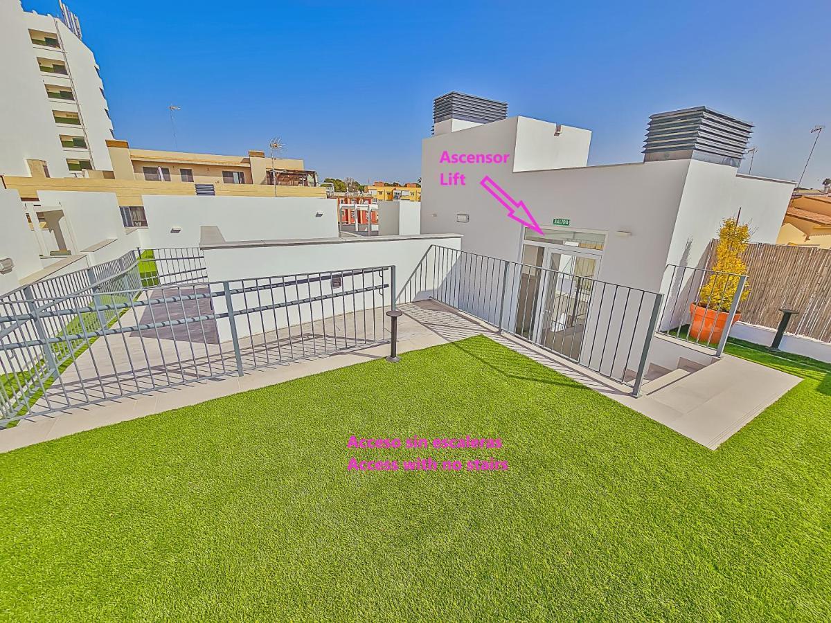 Oceanfront Duplex With A Rooftop Pool And Terrace Ел Пуерто де Санта Мария Екстериор снимка